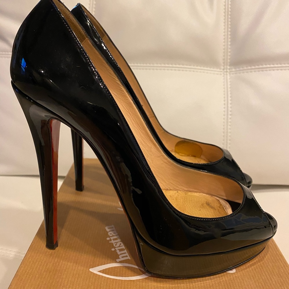 Christian Louboutin banana 140 Patent calf